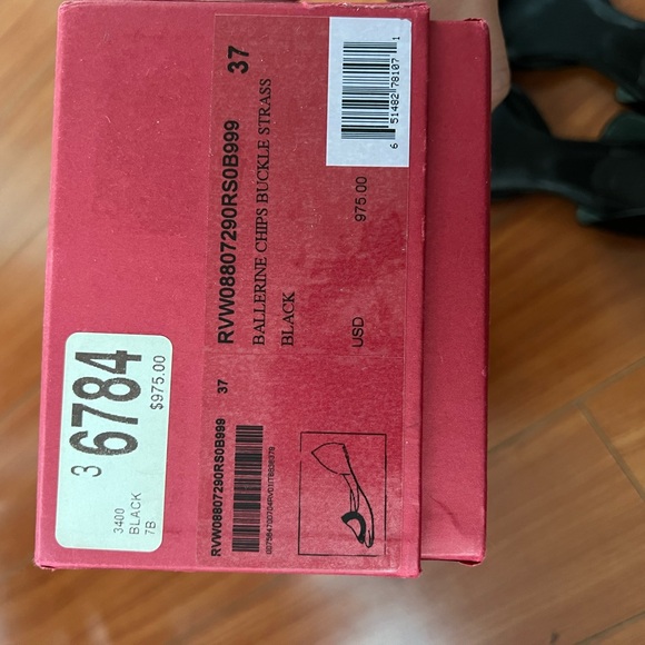 Roger Vivier Black Satin Flats Size 37 - Picture 2 of 3